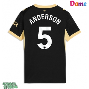 Manchester City Elliot Anderson #5 Replika Udebanetrøje Dame 2026-27 Kortærmet